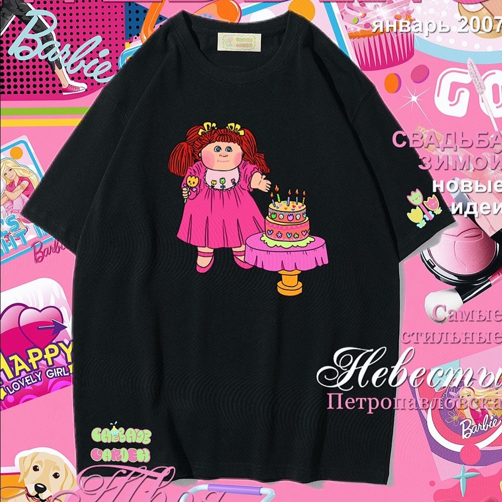 💖Cabbage Patch Kids Tee Original hand-painted cabbage patch dolls  cute T-Shirt